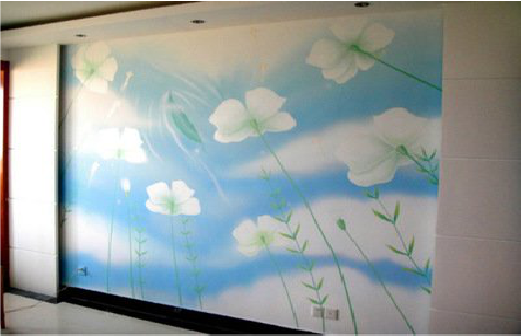 景德镇画墙绘怎么画好白云的蓬松感?