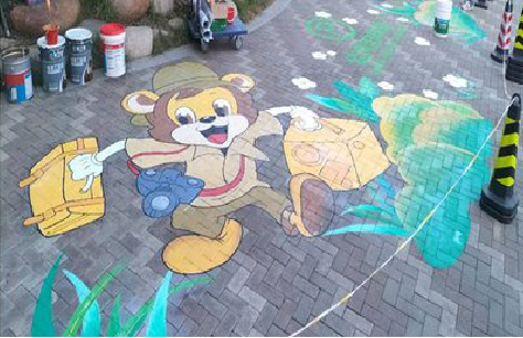 景德镇夏季画地面彩绘会遇到的问题