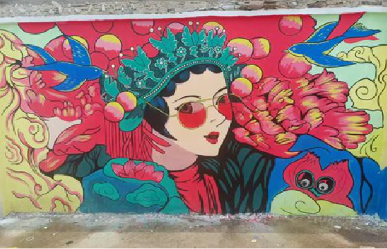 景德镇墙体彩绘-网红墙