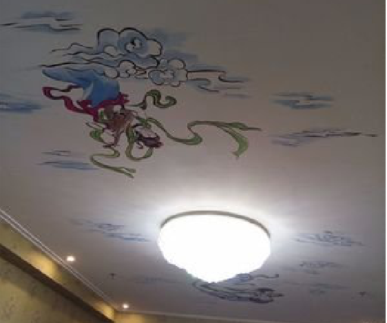 景德镇如何快速绘制天花板上的手绘墙？