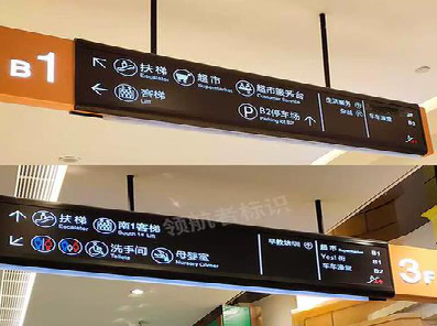 景德镇如何通过商场标识牌引导客流分布？